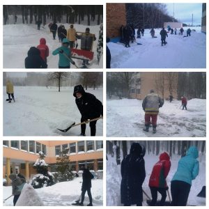Все вместе на борьбу со снежными заносами!