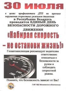 Единый день безопасности дорожного движения