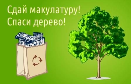 «Сдай макулатуру – сохрани дерево!»