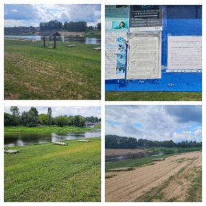 Дежурство на городском пляже реки Днепр