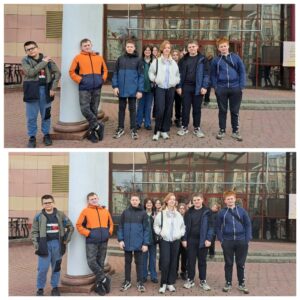 Учащиеся 7 «Е» класса побывали в Могилевском областном театре кукол, где просмотрели спектакль «Про войну»