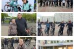 1 мая, педагоги и учащиеся приняли участие в велопробеге, посвящённому 80-летию Победы в Великой Отечественной войне