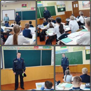 31 октября в рамках проведения Единого дня безопасности дорожного движения, сотрудник ОМТО МО ГАИ встретился с учащимися,