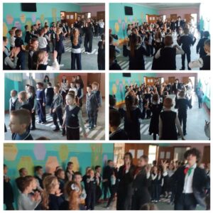 Новогодние танцевальные перемены стали ярким продолжением нашего новогоднего патриотического марафона