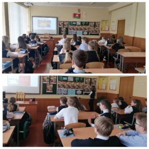 Сегодня в 5 «Б» классе прошел очень классный час, посвященный воинам-интернационалистам