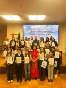 Ученица 7 «Г» класса Хухрякова Дарья стала финалисткой престижного Республиканского конкурса китайской каллиграфии ручкой 2025-2026