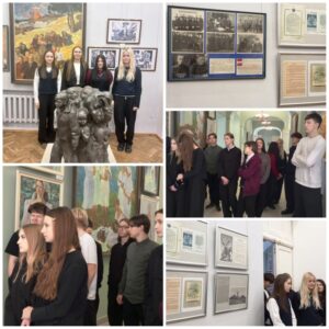 19 февраля учащиеся 10″А» и 10 «Б» классов посетили выставку в музее им. П. В. Масленикова «Иди и смотри»