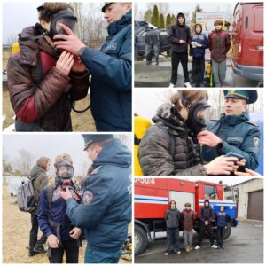 20 марта учащиеся 10″А» класса посетили пожарно-аварийную часть 2 Могилевского городского отдела по чрезвычайным ситуациям