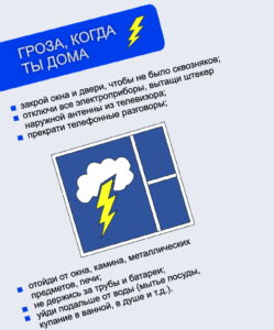 Правила поведения во время грозы
