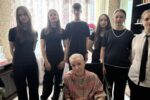 В преддверии празднования 81-й годовщины Великой Победы учащиеся 7 «Г» класса нашей школы посетили Буданову Надежду Андреевну