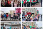 Торжественное шествие, посвященное 81-й годовщине Великой Победы.