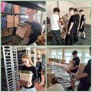 04.06.2026 ребята в лагере труда и отдыха  помогали  перенести книги из библиотеки