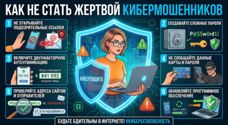 Не стань жертвой кибермошенников!